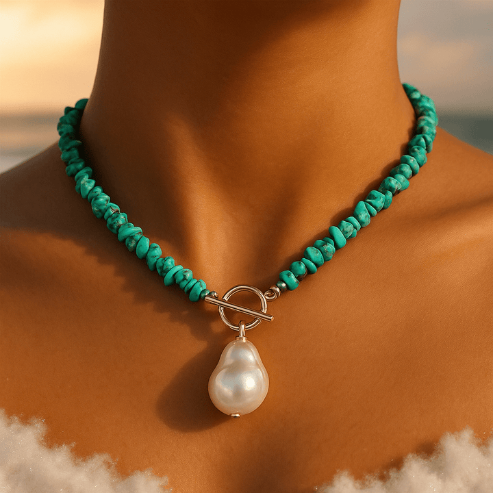 Collar de Perlas del Mar Karen: Elegancia Natural para Realzar Tu Belleza