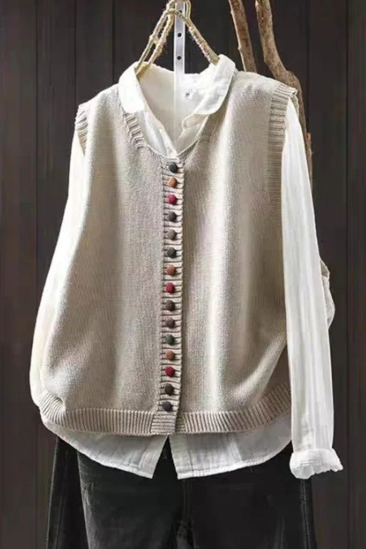 Karmen Cozy Knit Vest - Elevate Your Style with Effortless Comfort