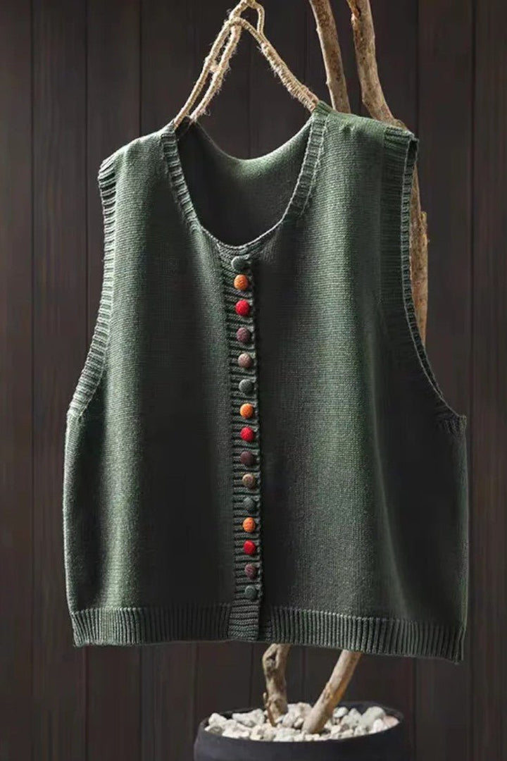 Karmen Cozy Knit Vest - Elevate Your Style with Effortless Comfort