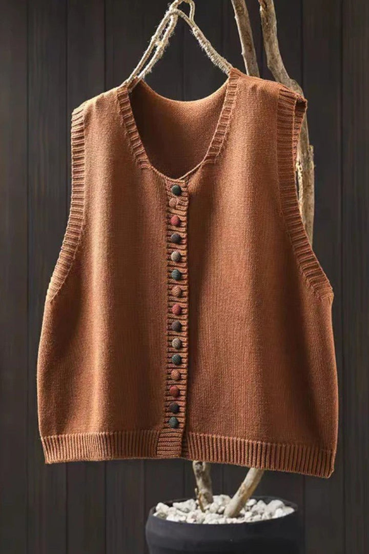 Karmen Cozy Knit Vest - Elevate Your Style with Effortless Comfort