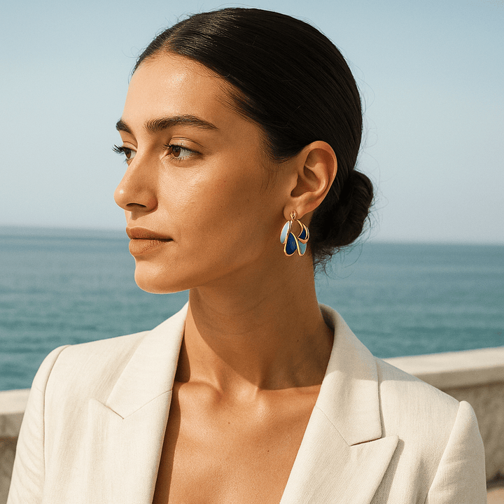 Pendientes de Esmalte Kirstine: Elegancia Colorida para Brillar en Cada Ocasión