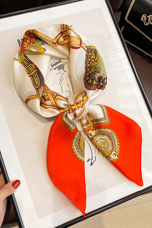 Lærke | Elegante pañuelo de seda para un toque de sofisticación en tu estilo diario