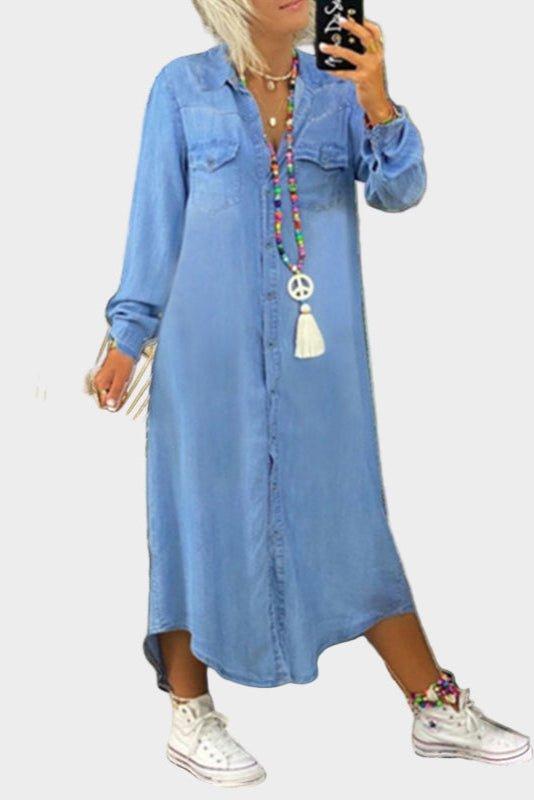 Laura Denim Dress - Effortless Style and Comfort for Every Occasion