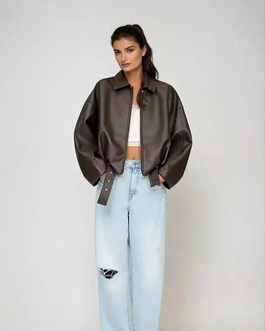 Louise | Chaqueta Vegana de Cuero