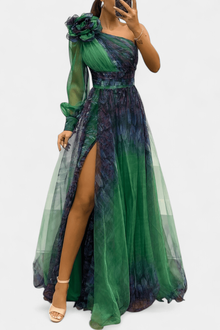 Malou | Vestido Asimétrico de Un Solo Hombro