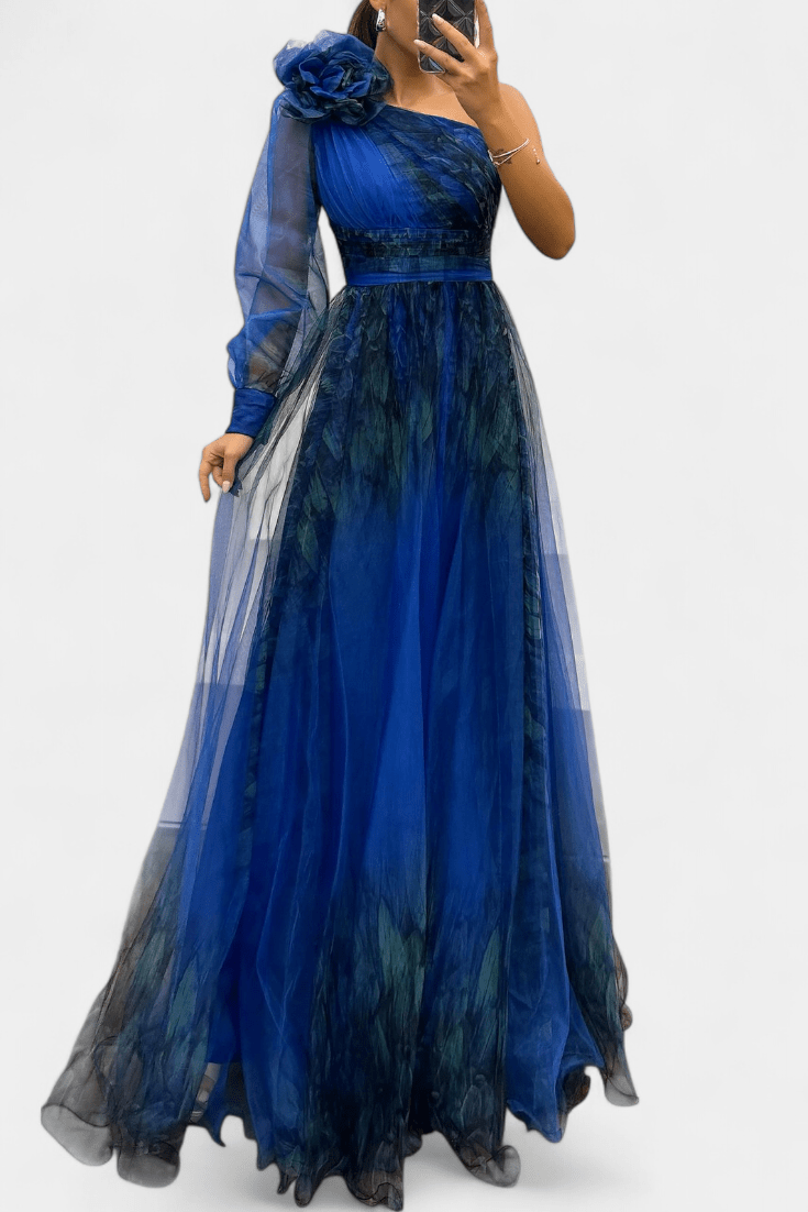 Malou | Vestido Asimétrico de Un Solo Hombro