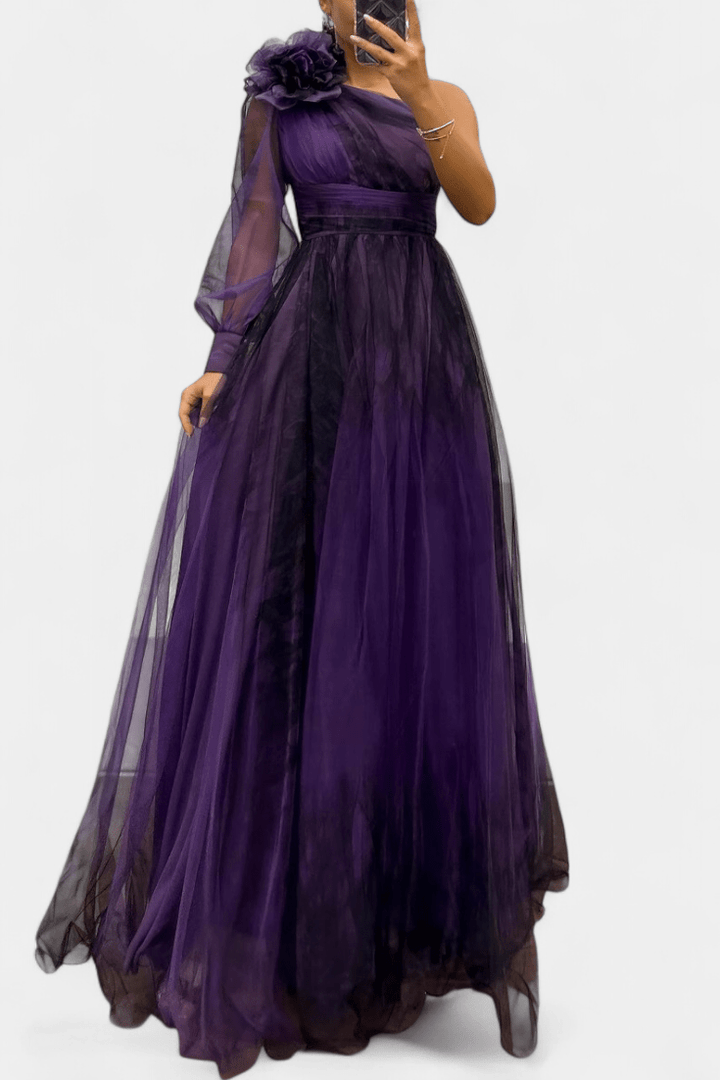 Malou | Vestido Asimétrico de Un Solo Hombro