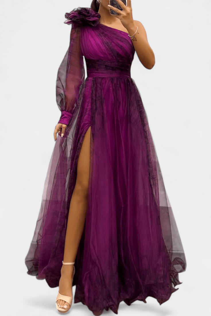 Malou | Vestido Asimétrico de Un Solo Hombro