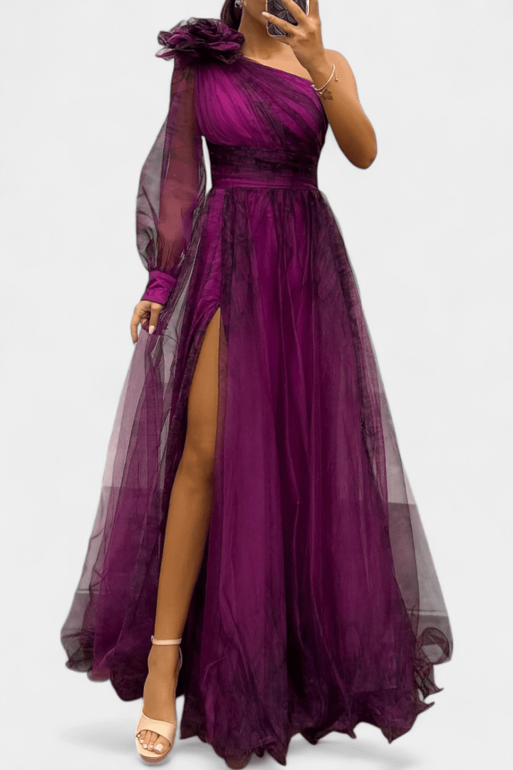 Malou | Vestido Asimétrico de Un Solo Hombro