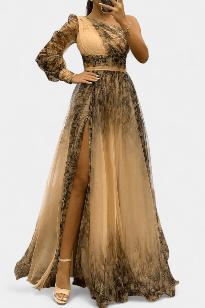 Malou | Vestido Asimétrico de Un Solo Hombro