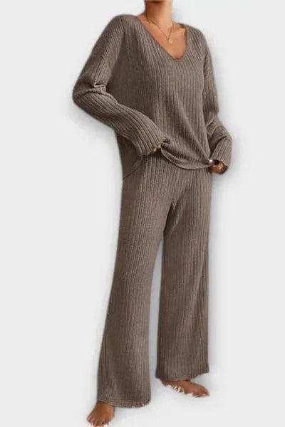 Malou Ribbed Knit Set - Cozy Comfort Meets Effortless Style for Every Occasion
