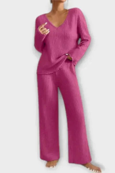 Malou Ribbed Knit Set - Cozy Comfort Meets Effortless Style for Every Occasion