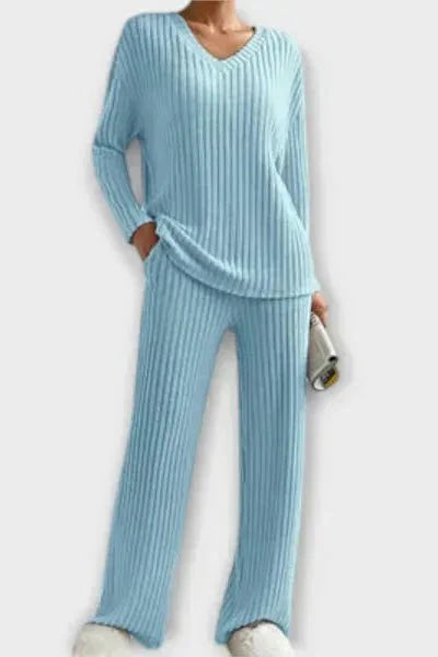 Malou Ribbed Knit Set - Cozy Comfort Meets Effortless Style for Every Occasion