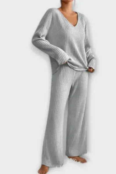 Malou Ribbed Knit Set - Cozy Comfort Meets Effortless Style for Every Occasion