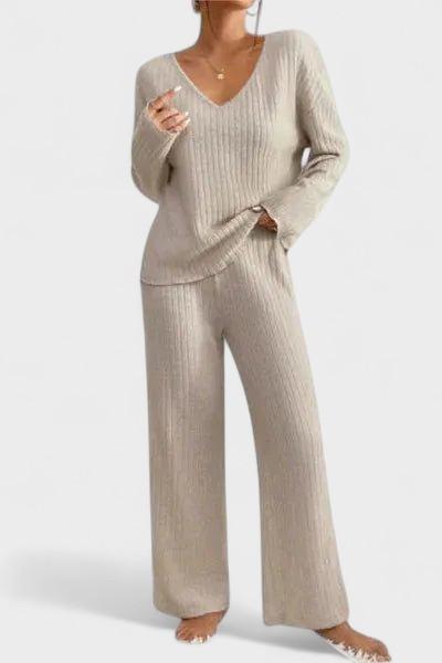Malou Ribbed Knit Set - Cozy Comfort Meets Effortless Style for Every Occasion