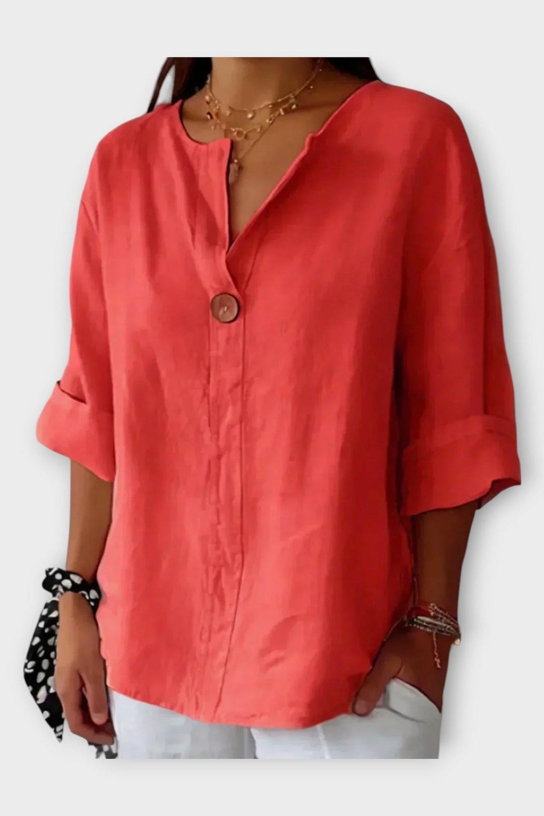 Marie | Camisa con cuello en V