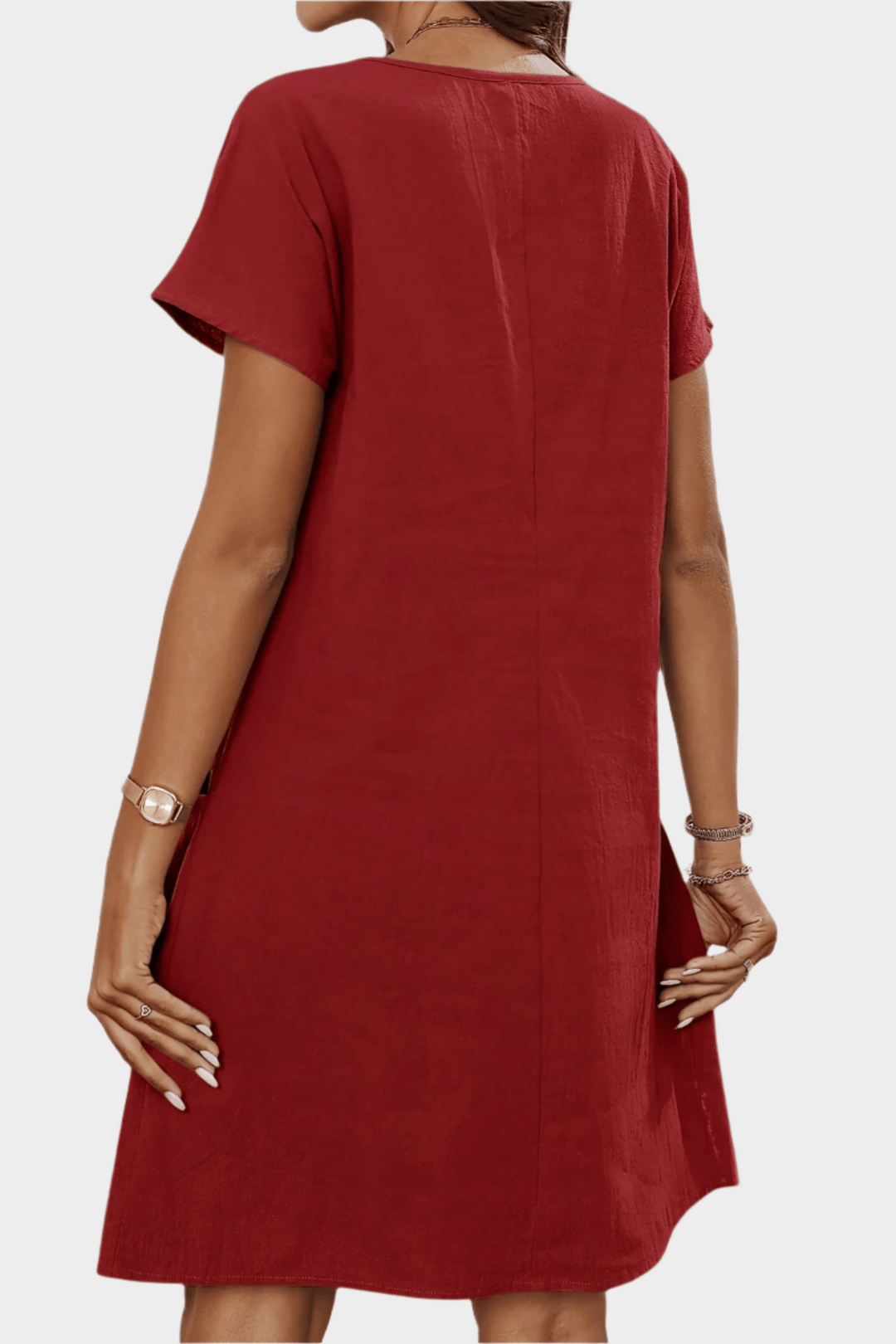 Mette | Vestido Corto con Cierre de Cremallera