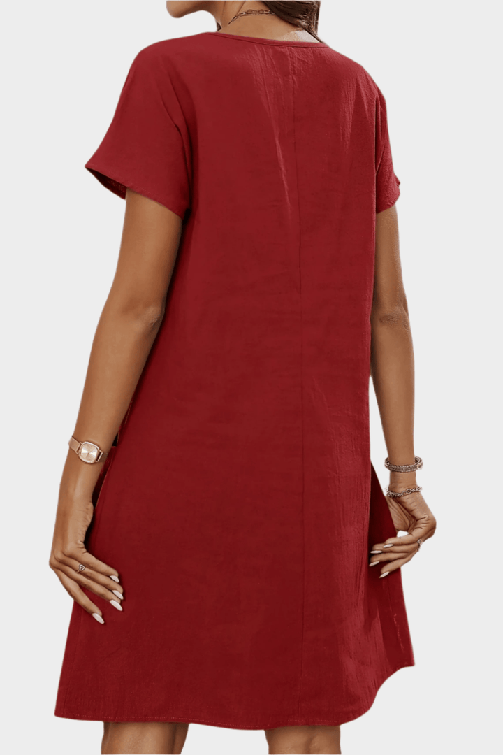 Mette | Vestido Corto con Cierre de Cremallera