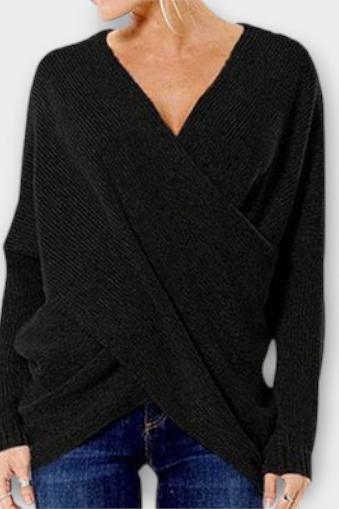 Olivia | Blusa de V con Lazo