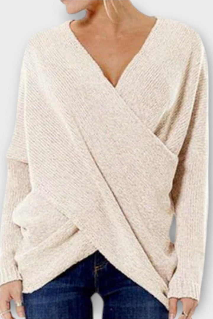 Olivia | Blusa de V con Lazo