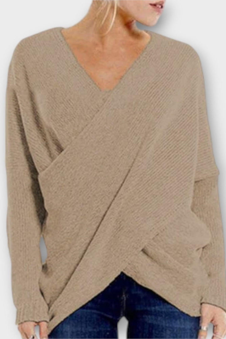 Olivia | Blusa de V con Lazo