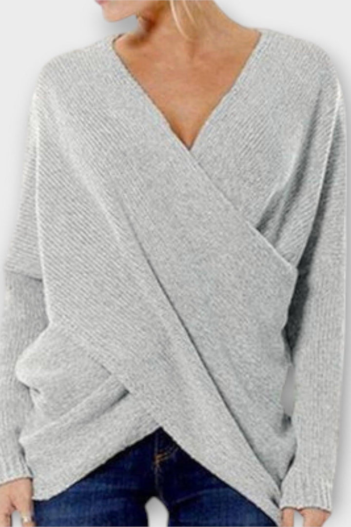 Olivia | Blusa de V con Lazo