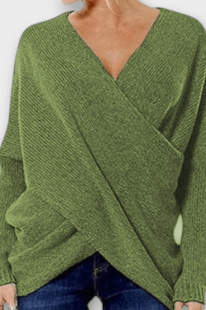 Olivia | Blusa de V con Lazo