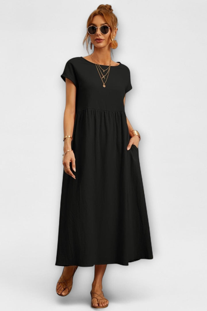 "Pernille | Vestido con bolsillos laterales" can be rewritten as "Pernille | Vestido con bolsillos laterales elegantes".