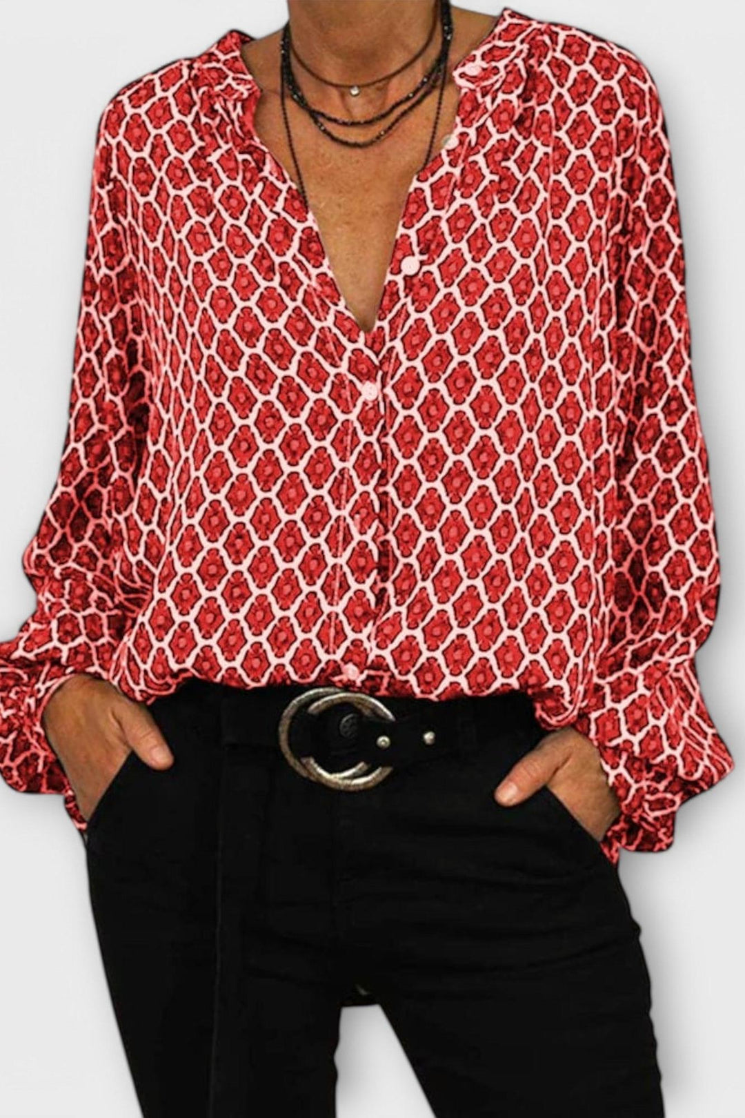 Pernille | Camisa con Cuello en V