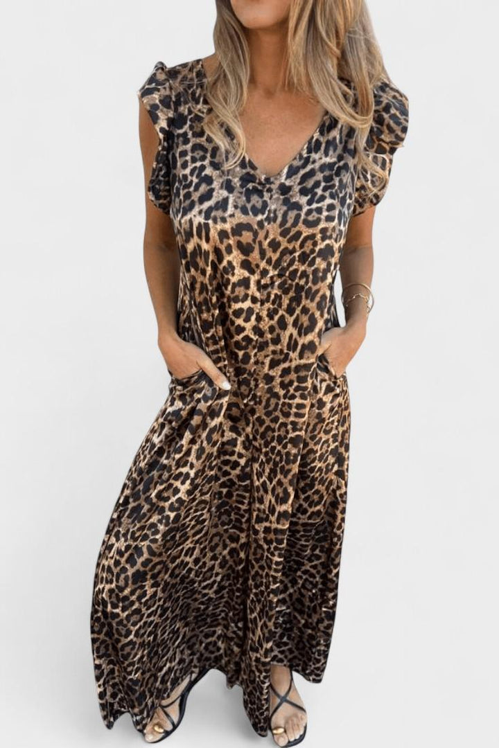 Ronja Leopard Print Jumpsuit - Unleash Your Wild Side with Effortless Style