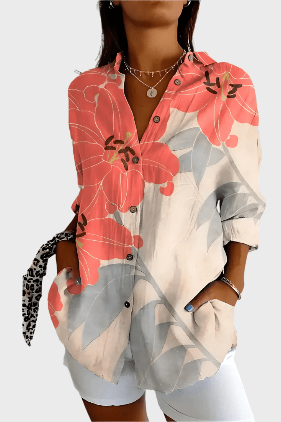 Rosa | Camisa con Estampado Floral