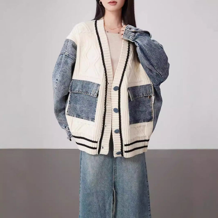 Cárdigan de Denim Eden: Estilo Versátil y Confortable para Cada Ocasión