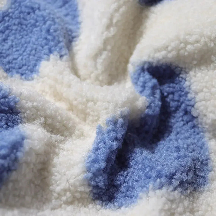 Ida - elegante chaqueta reversible con romántico estampado de corazones