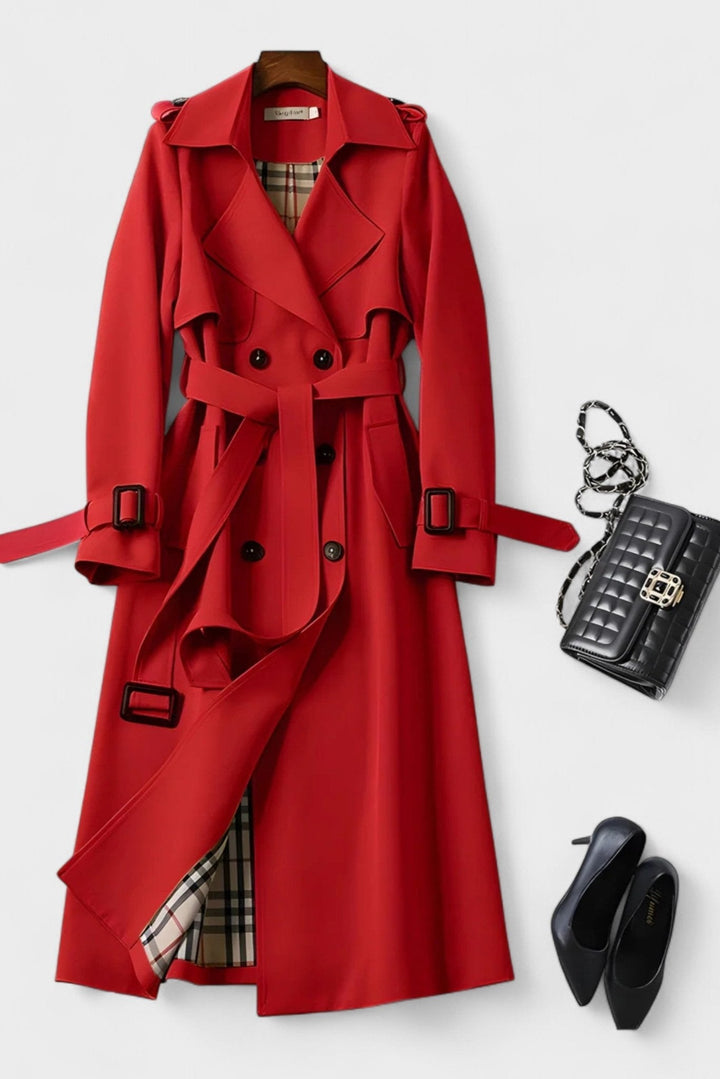 Saara™ | Sofisticado abrigo con cinturón en la cintura