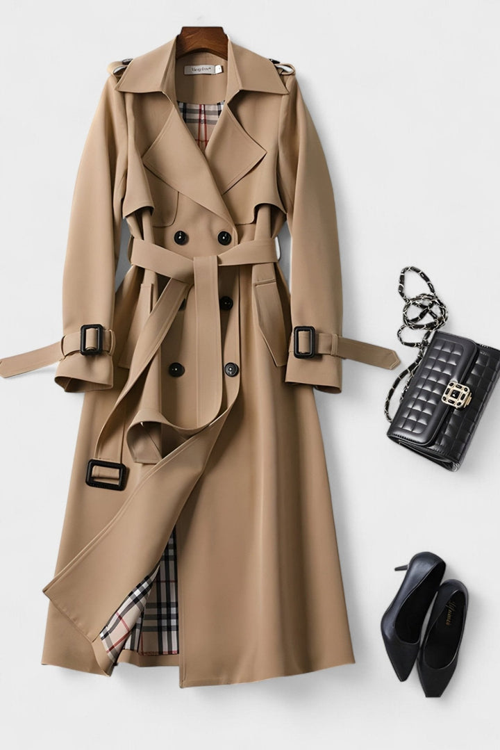 Saara™ | Sofisticado abrigo con cinturón en la cintura