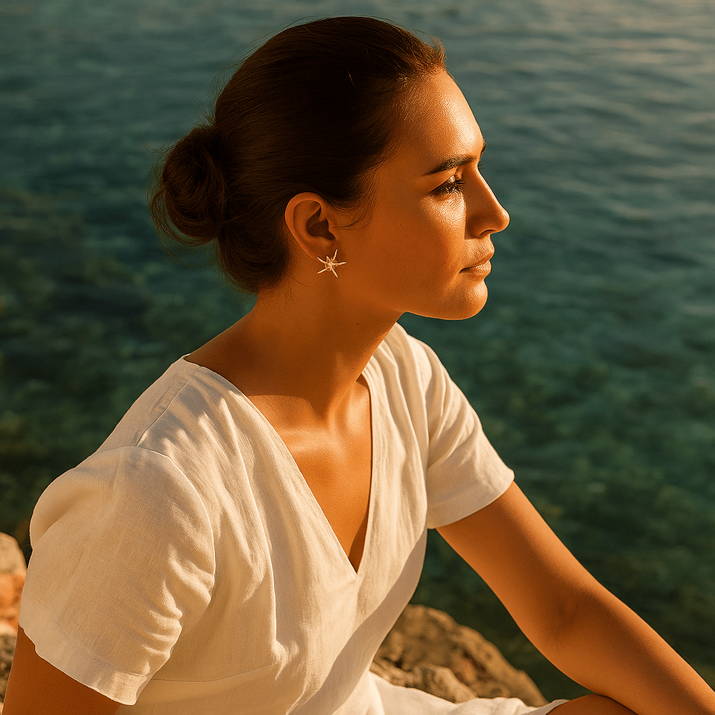 Aretes de Estrella de Mar Saga: Elegancia Marina para Brillar en Cada Ocasión