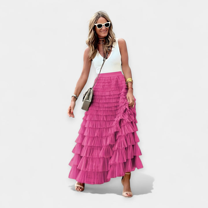 Senja Elegant Midi Skirt - Effortless Style for Every Occasion