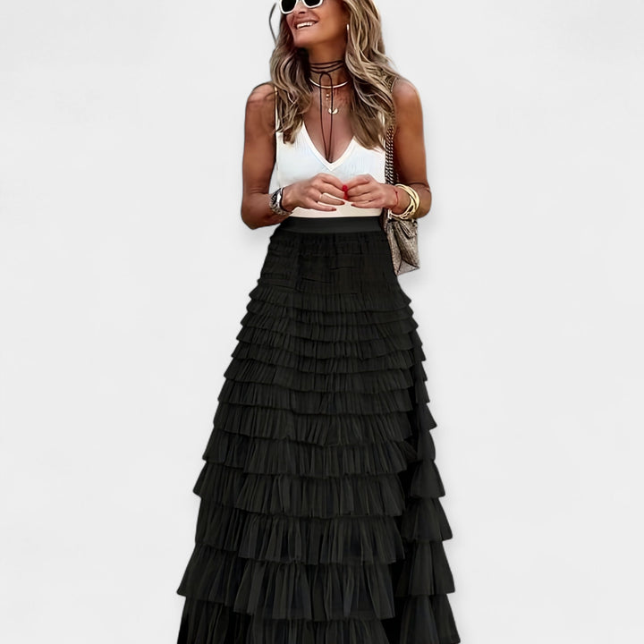 Senja Elegant Midi Skirt - Effortless Style for Every Occasion