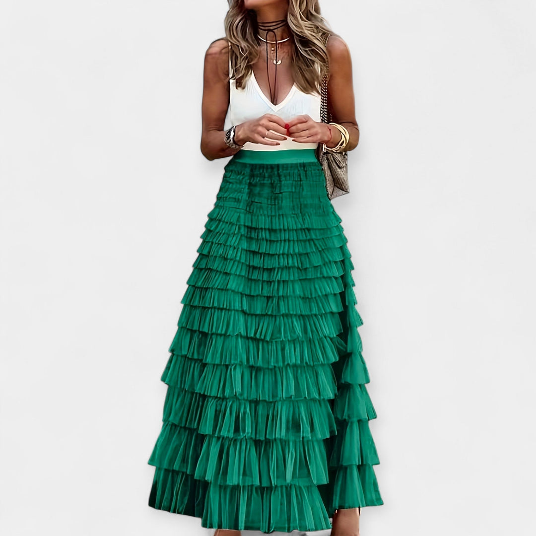 Senja Elegant Midi Skirt - Effortless Style for Every Occasion