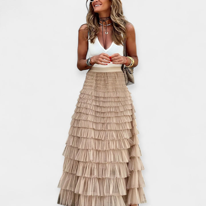 Senja Elegant Midi Skirt - Effortless Style for Every Occasion