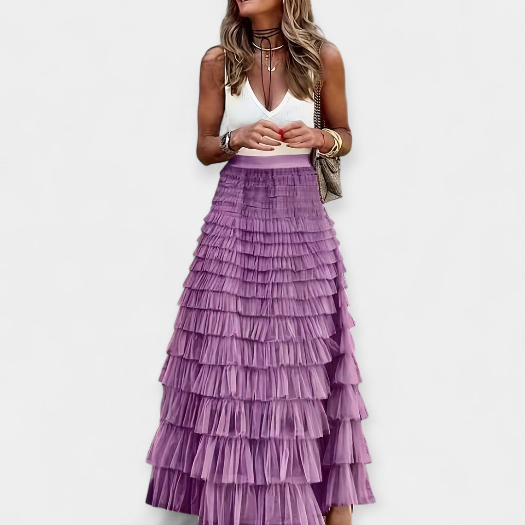 Senja Elegant Midi Skirt - Effortless Style for Every Occasion