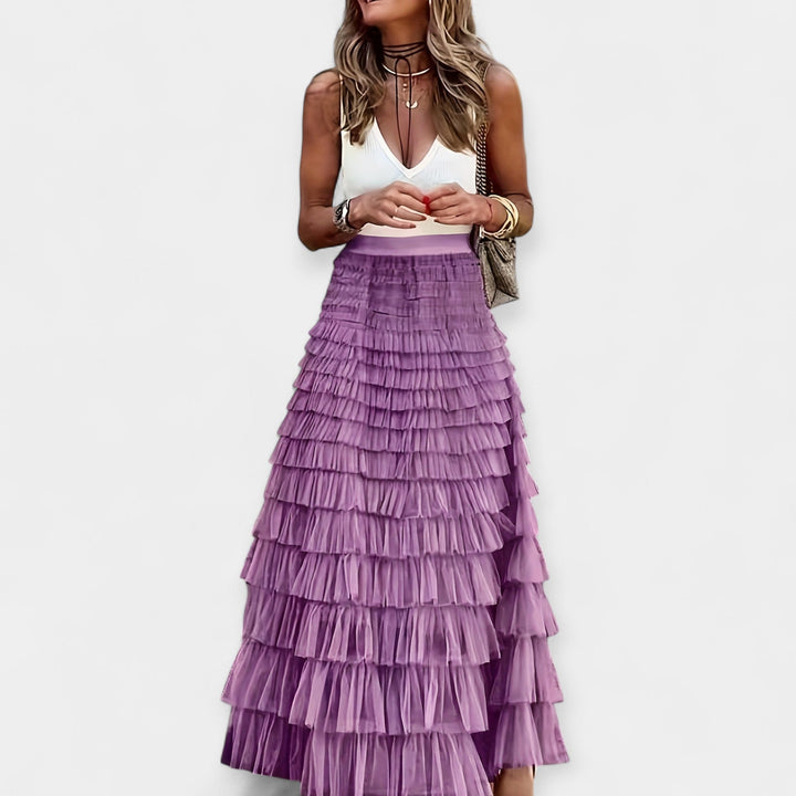 Senja Elegant Midi Skirt - Effortless Style for Every Occasion