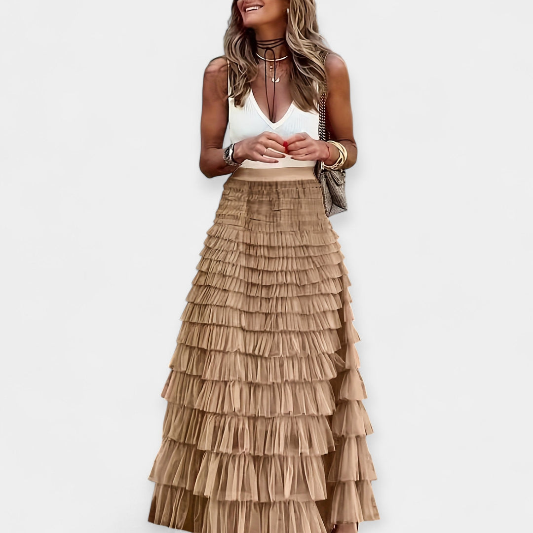 Senja Elegant Midi Skirt - Effortless Style for Every Occasion