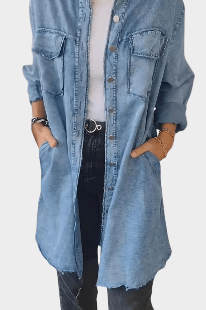 Sidsel Denim Shirt Dress - Effortless Style and Comfort for Every Occasion