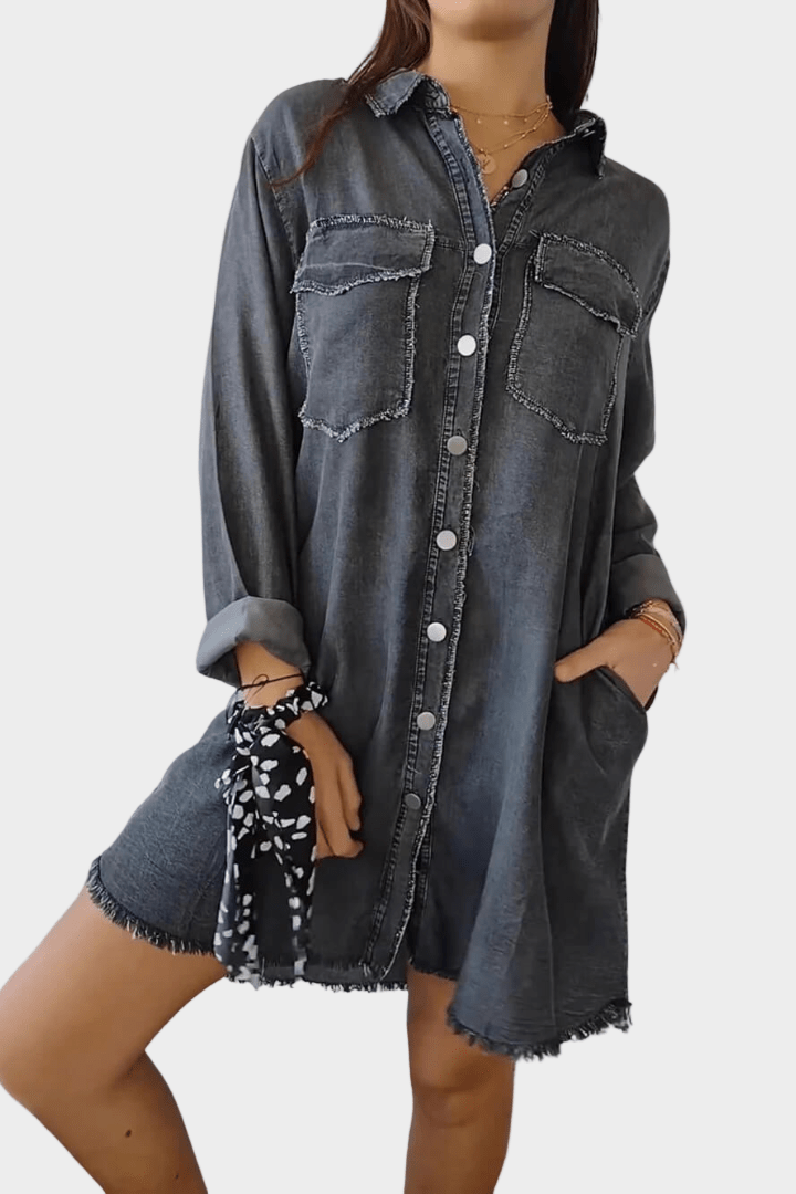 Sidsel Denim Shirt Dress - Effortless Style and Comfort for Every Occasion