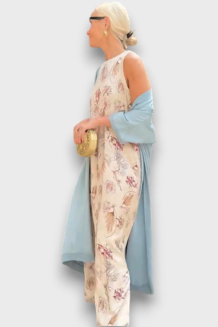 Signe | Long Printed Dress