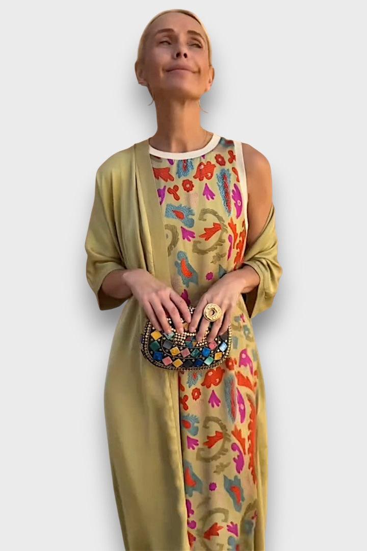 Signe | Long Printed Dress