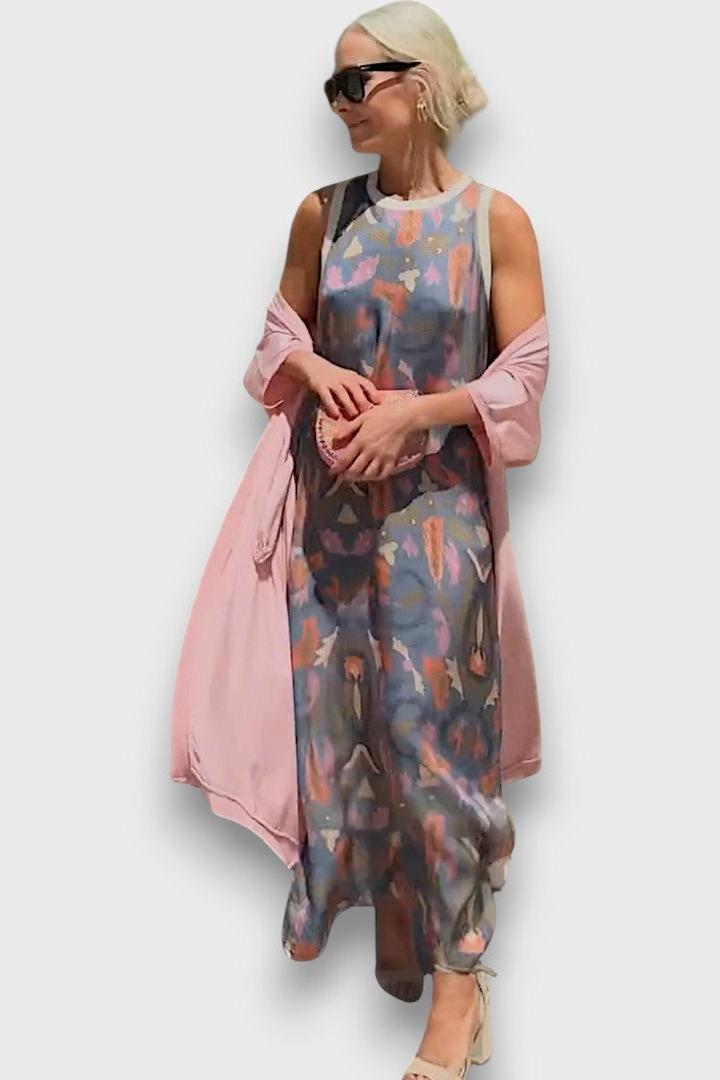 Signe | Long Printed Dress