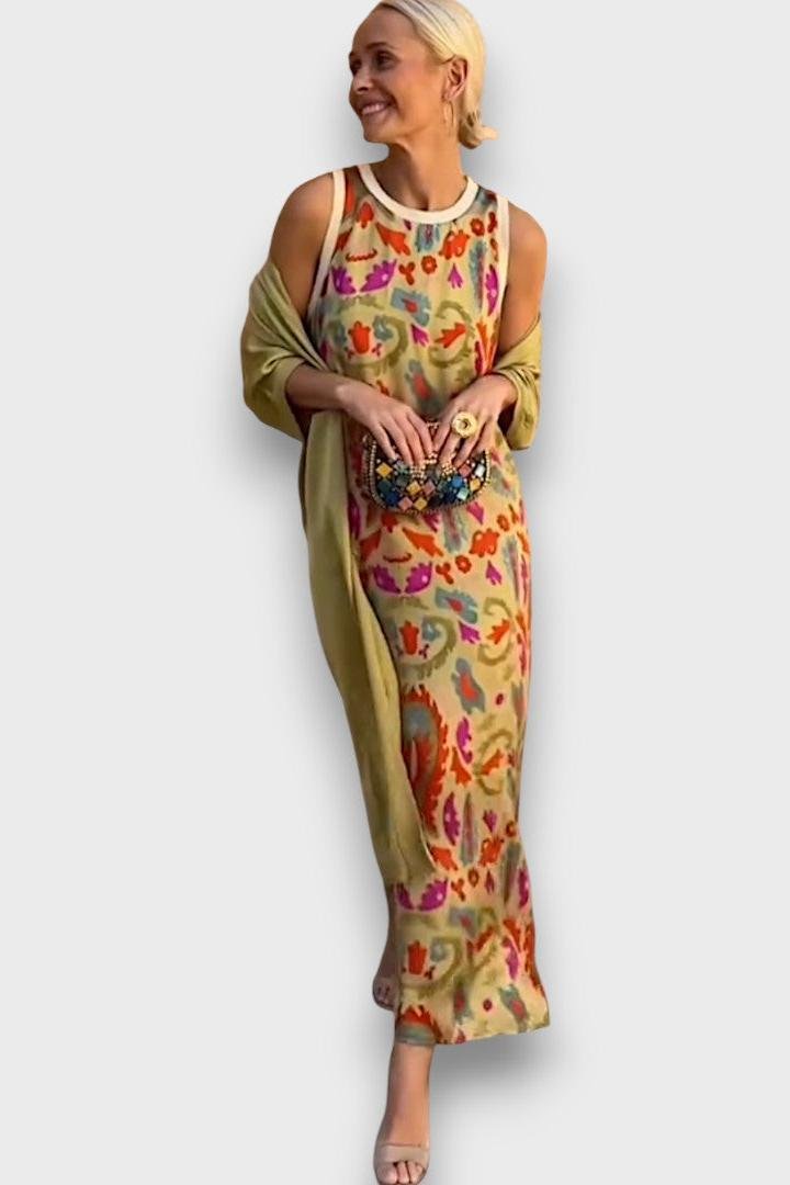 Signe | Long Printed Dress