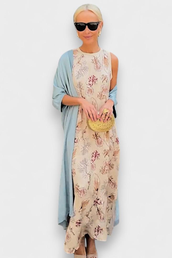 Signe | Long Printed Dress